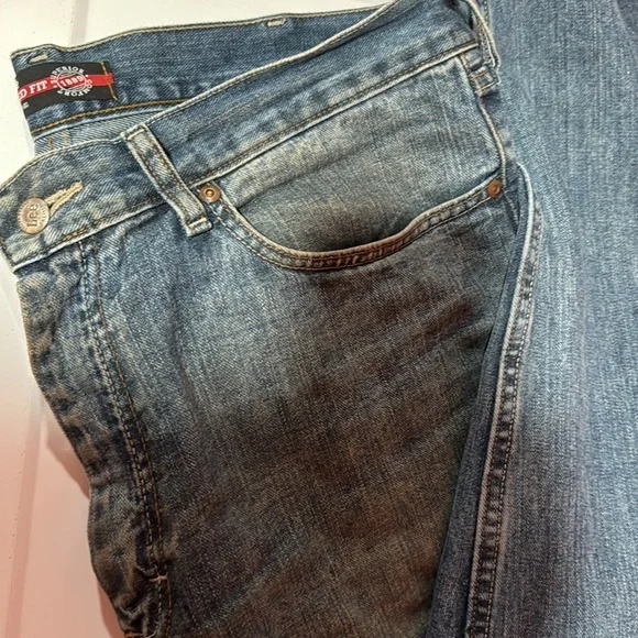 Lee vintage 36x36 relaxed straight jeans   Stonewashed blue. - Picture 4 of 6